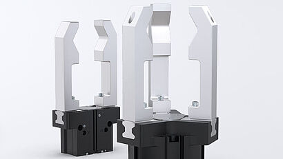 New sizes of the grippers with aluminum linear guide